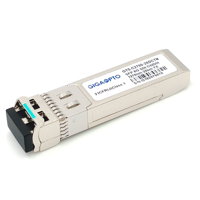 6G SDI SMPTE CWDM SFP 1270nm-1450nm 20km SMF LC Modul Pemancar Tunggal Non-MSA