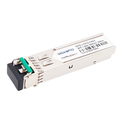 1.25G SFP Modul Transceiver Optik 1550nm 160km 1000BASE ZX SMF Duplex LC DOM