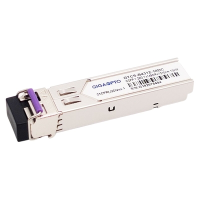 2 Saluran 1000BASE BX BiDi SFP Optical Transceiver TX1490nm RX1310nm 10km SMF LC Module