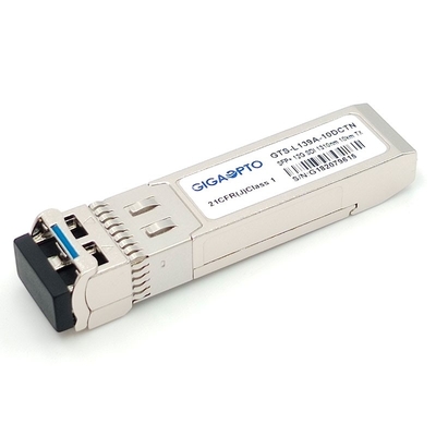 12Gbps 10km 1310nm Pemancar Tunggal Video Modul Pemancar SFP Non MSA Pinout LC SMF DOM