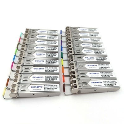 1000Mbps 1270-1610nm SFP CWDM Transceiver SMF 20km Untuk HPE SFP20K-CWxxxx