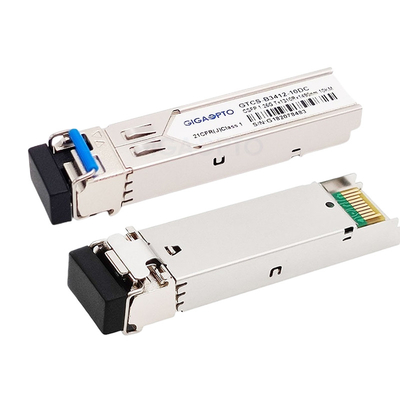 2 Saluran TX1310nm / RX1490nm CSFP Modul Transceiver Cisco 10km Untuk GLC-2BX-U