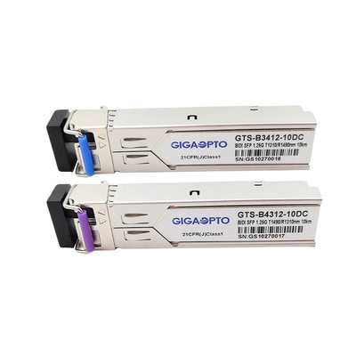 1000BASE-BX SFP WDM Transceiver Tx1310nm Rx1490nm 10km SMF LC Untuk HP JD098B