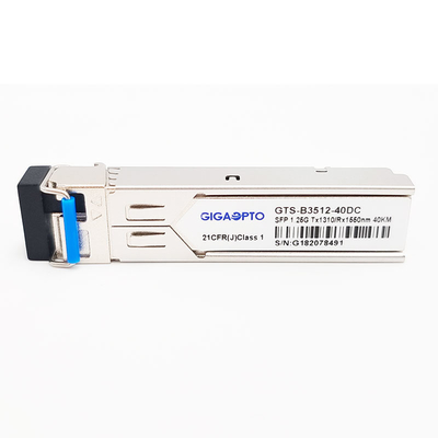 1000BASE-BX 1.25G BIDI SFP TX1310nm/RX1550nm 40km Modul Transceiver SMF LC DOM