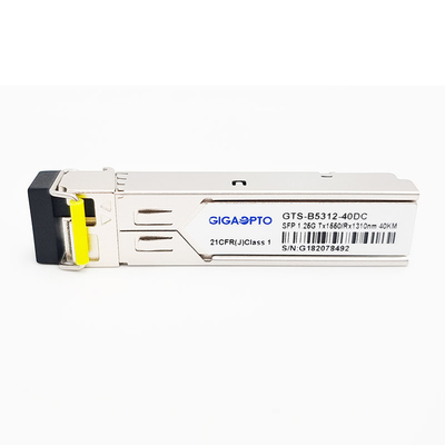 1000BASE-BX 1.25G BiDi SFP Transceiver 40km TX1550nm/RX1310nm LC SMF DOM Modul