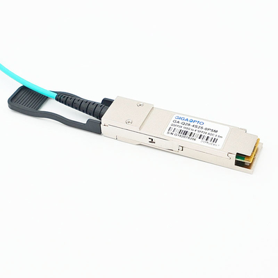Kabel Optik Aktif Breakout Paralel 100G QSFP28 Ke 4x25G SFP28 Fan Out AOC