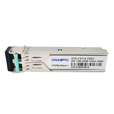 Modul Transceiver SFP Duplex 1.25G 1000BASE CWDM 1270 1610nm 120km LC SMF DOM