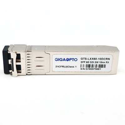 6G SDI SMPTE SFP PIN 10km SMF LC Modul Penerima Tunggal Non-MSA