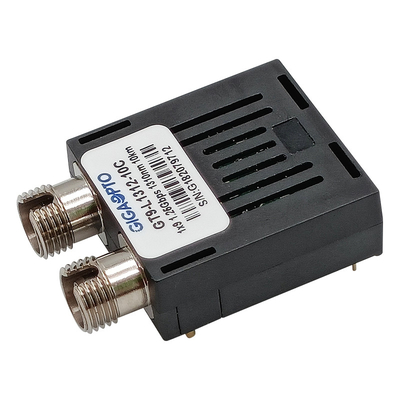 1.25Gbps Serat Tunggal 1x9 Modul Transceiver Optik SMF 1310nm 10km Duplex SC FC ST LVPECL PECL