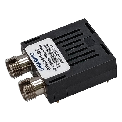 1x9 Serat Tunggal LVPECL PECL Modul SMF 1.25Gbps 1550nm 40km Duplex SC FC ST
