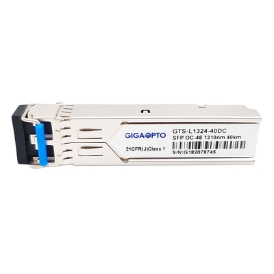 SMF LC DOM Modul Transceiver Optik Lainnya OC-48 STM-16 LR-1 2.5Gbps SFP 1310nm 40km