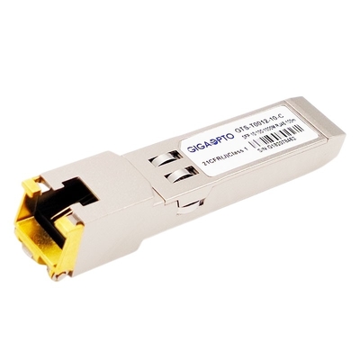 Tembaga SFP 10/100/1000BASE-T 100m SGMII Cat 6/6a RJ-45 Modul Transceiver Optik