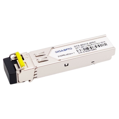 1000BASE BX 1.25G BiDi SFP Transceiver TX1550nm SFP 1.25G 1310nm 40km LC SMF DOM Modul