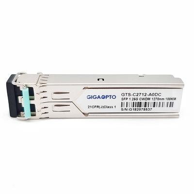 1.25G 1270 ~1610nm 100km 1000BASE CWDM SFP Modul Transceiver SMF DOM Duplex LC