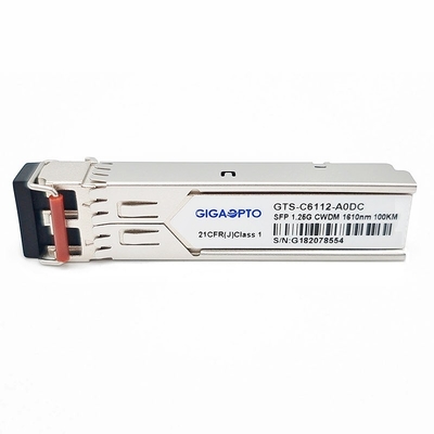 1.25G 1270 ~1610nm 100km 1000BASE CWDM SFP Modul Transceiver SMF DOM Duplex LC