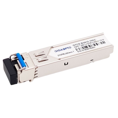 2 Saluran BiDi CSFP 1000BASE BX SFP Modul Transceiver Optik LC SMF