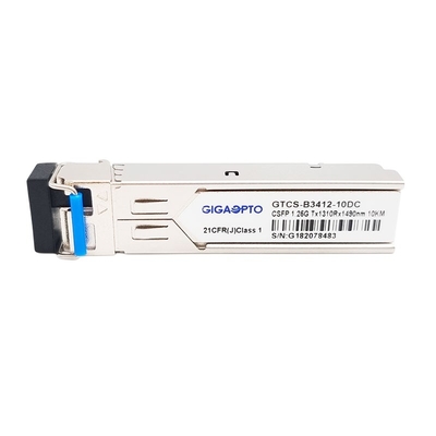 2 Saluran BiDi CSFP 1000BASE BX SFP Modul Transceiver Optik LC SMF