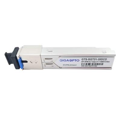 20KM OLT GPON SFP Transceiver Kelas C++ 1490nm TX 1310nm RX SC UPC DDM