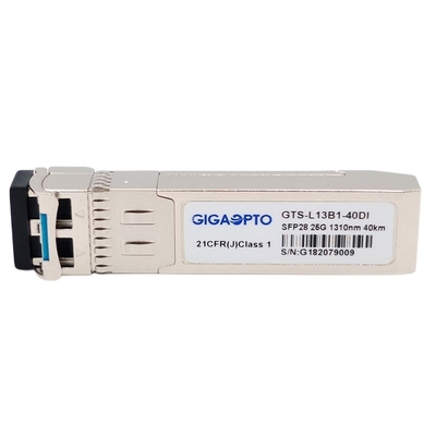 SFP28 25GBASE ER 1310n 40km Modul Transceiver SFP Optik EML APD SMF LC DOM Industri