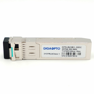 Modul Transceiver Optik Dua Arah SFP28 10km LC DOM 1270nm-TX/1330nm-RX