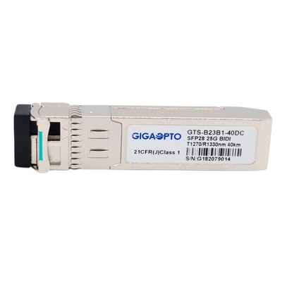 SFP28 25G Optical Transceiver 1270nm-TX 1330nm-RX 40km 25GBASE-BX40-U SMF LC DOM