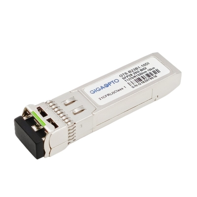 Modul Transceiver Optik WDM SFP28 10km LC DOM 1270nm TX 1330nm RX Industri