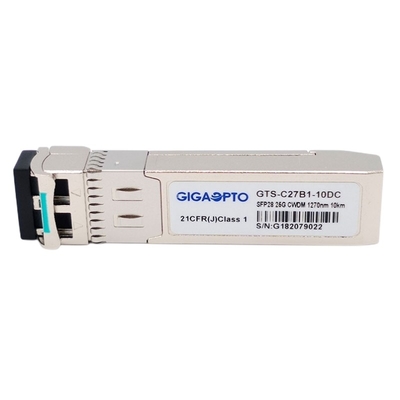 25GBase LR SFP28 Optical Transceiver Ethernet CWDM SFP28 1270~1370nm 10km Single Mode LC SFP