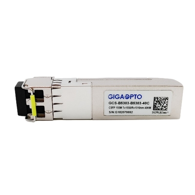 100BASE BX CSFP Dual BIDI 40km TX1550nm RX1310nm SM Transceiver LC DOM
