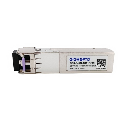1000Base 2 Saluran BIDI CSFP Compact SFP Transceiver Module TX1490nm/RX1310nm 20km