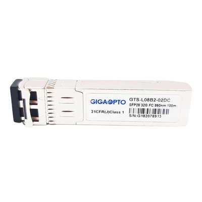 32G Fibre Channel Panjang Gelombang Pendek 32GFC SW 850nm SFP28 Modul Transceiver 100m LC DOM