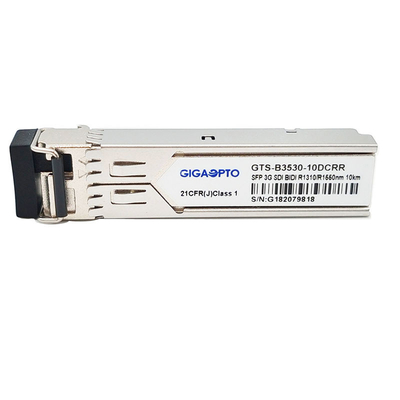 3G-SDI SFP Dua Arah Penerima Ganda 1310nm/1550nm 10km Video Modul Pola Patologis Non MSA