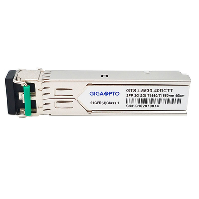 SD-SDI/HD-SDI/3G-SDI Pemancar Ganda 1550nm 40km Modul Serat Ganda Non MSA Pinout