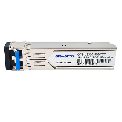 3G SDI Pemancar SM Optik Ganda 1310nm 40km Video Modul Pola Patologis Non MSA Pinout