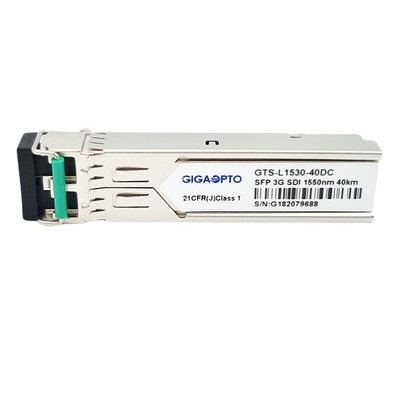 SMPTE 3G-SDI SFP 1550nm 40km Modul Penerima Pemancar Optik MSA DDMI