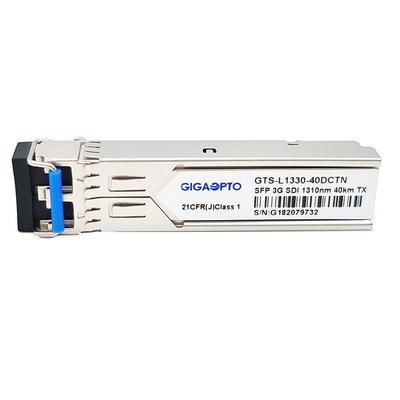 Non MSA Pinout 3Gbps Video SFP Transceiver Pemancar Optik 1310nm 40km Untuk SD HD/3G SDI