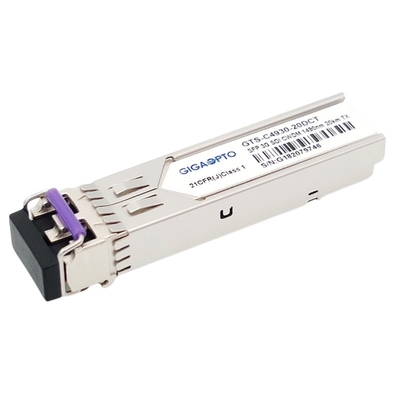 3Gbps DVI Video SFP Transceiver CWDM Pemancar Tunggal MSA 1270nm-1610nm 20km SMF LC DDM
