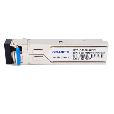SD HD 3G SDI Video SFP Transceiver BIDI LC TX1310nm RX1550nm 40km Modul Transceiver MSA