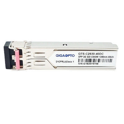 3Gb/S CWDM Transmitter Receiver Modul Transceiver SFP Video Pola Patologis 40km MSA