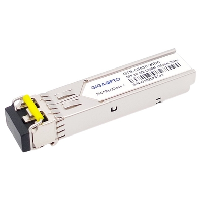 3G SDI HD Video CWDM SFP Transceiver Modul 1270~1610nm Saluran 20KM LC DOM MSA Pin-Out