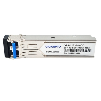 3G SDI SMPTE Video SFP 1310nm 10km Modul Transceiver SMF Duplex LC DOM MSA Pinout