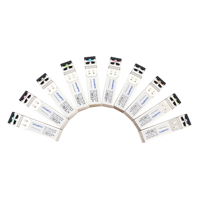 12Gb/S CWDM 1270 1450nm Video SFP Transceiver Pemancar Diagnostik Digital Optik Tunggal 20km LC