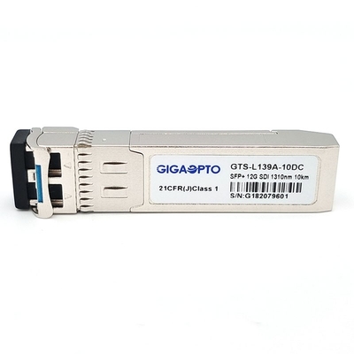 12G SDI SMPTE Video Pola Patologis 1310nm 10km DDM SFP+ LC SMF MSA Transceiver Module HD/SD-SDI