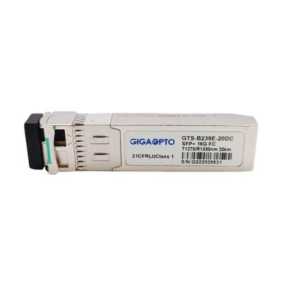 Modul Saluran Serat 16G SFP + BiDi TX1270 RX1330nm 20km LC Modul Transceiver Optik