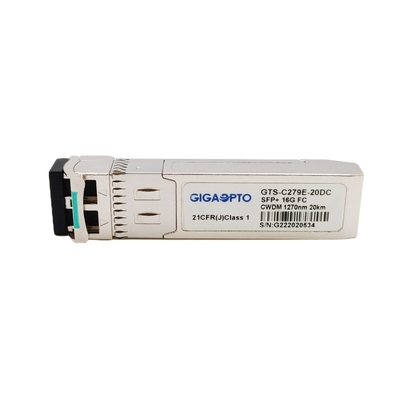 Modul Saluran Serat CWDM 1270nm-1610nm 10km Transceiver Optik 16G SFP + Modul SMF