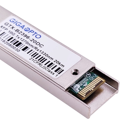 1270nm / 1330nm 10Gbps XFP BIDI 20km Modul Transceiver Optik Lainnya LC DOM