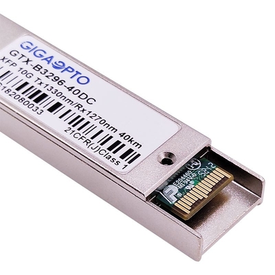XFP BIDI ER40 10Gbps Modul Transceiver Serat 1330nm / 1270nm 40km DOM