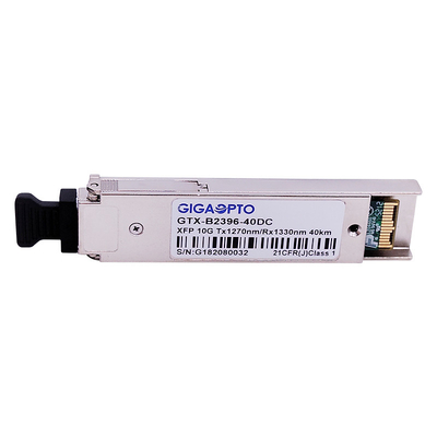 DOM 10Gbps XFP WDM Modul Transceiver Serat 1270nm / 1330nm 40km