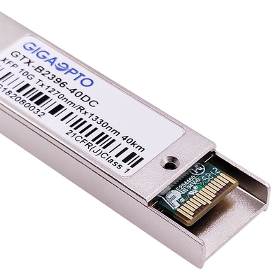DOM 10Gbps XFP WDM Modul Transceiver Serat 1270nm / 1330nm 40km