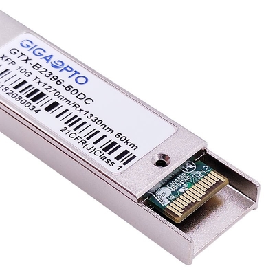 Modul Transceiver Serat BIDI XFP ER60 10Gbps 1270nm / 1330nm 60km DOM