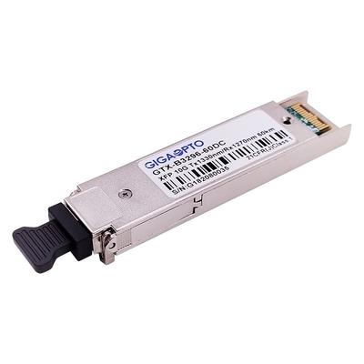10Gbps XFP WDM ER60 Modul Transceiver Serat Ethernet 1330nm / 1270nm 60km DOM
